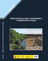 Portada de Buenas prácticas para el mantenimiento y conservación de Cauces. M-123