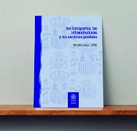 Portada de Los transportes, las infraestructuras y los servicios postales. Informe anual 2008.
