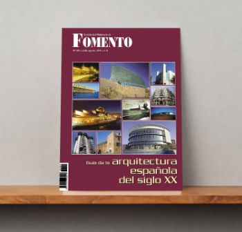 Portada de Revista del Ministerio de Fomento, Extra nº 509, julio-agosto 2002 .   GUÍA DE LA ARQUITECTURA ESPAÑOLA DEL SIGLO XX.