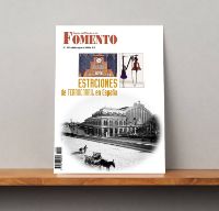 Portada de Revista del Ministerio de Fomento,  nº 553, Extra julio-agosto 2006.    ESTACIONES DE FERROCARRIL EN ESPAÑA