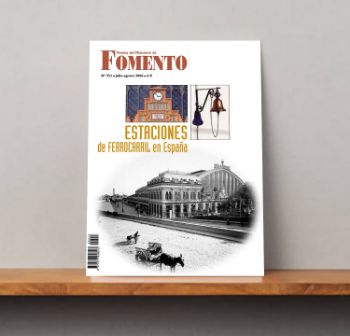 Portada de Revista del Ministerio de Fomento,  nº 553, Extra julio-agosto 2006.    ESTACIONES DE FERROCARRIL EN ESPAÑA