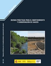 Portada de Buenas prácticas para el mantenimiento y conservación de Cauces. M-123