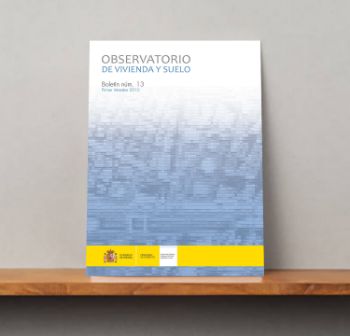 Portada de Observatorio de Vivienda y Suelo. Boletín Núm 13. Primer trimestre 2015.