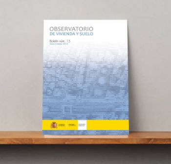 Portada de Observatorio de Vivienda y Suelo. Boletín Núm 15. Tercer trimestre 2015.