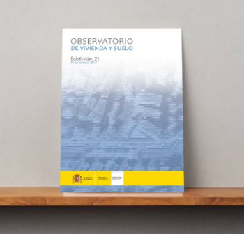 Portada de Observatorio de Vivienda y Suelo. Boletín Núm 21. Primer trimestre 2017.