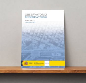 Portada de Observatorio de Vivienda y Suelo. Boletín Núm 32. Cuarto trimestre 2019