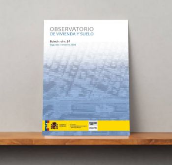 Portada de Observatorio de Vivienda y Suelo. Boletín Núm 34. Segundo trimestre 2020