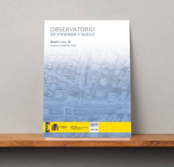 Portada de Observatorio de Vivienda y Suelo. Boletín Núm 36. Cuarto trimestre 2020