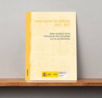 Portada de Construcción de edificios 2013-2017.  
Datos recogidos de las licencia de obra concedidas por los ayuntamientos.