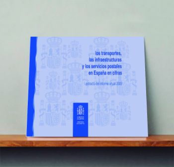 Portada de Los transportes, las infraestructuras y los servicios postales en España en cifras. Extracto del informe anual 2009