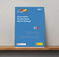 Portada de Observatorio transfronterizo España - Portugal 2011. Evolución 2007-2011. (Díptico)