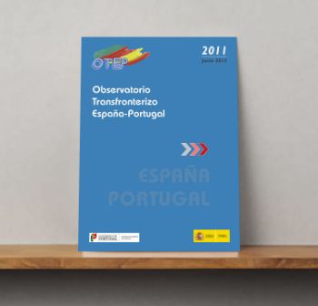 Portada de Observatorio transfronterizo España - Portugal 2011. Evolución 2007-2011. (Díptico)