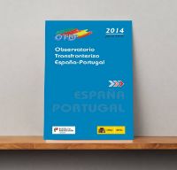 Portada de Observatorio transfronterizo España - Portugal 2014. OTEP (Tríptico)