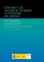 Portada de Observatorio de mercado del transporte de mercancías por carretera. Nº 19