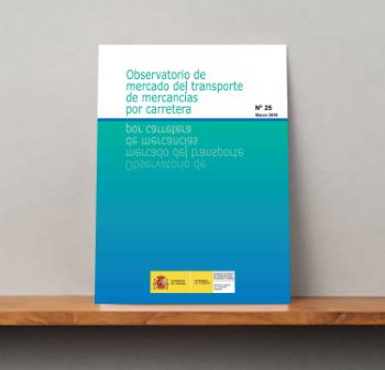 Portada de Observatorio de mercado del transporte de mercancías por carretera. Nº 25. Marzo 2016