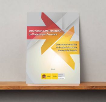 Portada de Observatorio del transporte de viajeros por carretera. Contratos de gestión de la Administración General del Estado, 2016.