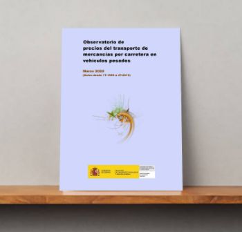 Portada de Observatorio de Precios del transporte de mercancías por carretera en vehículos pesados. Marzo 2020 (Datos desde 1T-1999 a 4T-2019)