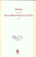 Portada de Memoria sobre el estado de las obras públicas en España.