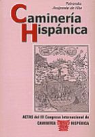Portada de Actas del III Congreso Internacional de Caminería Hispánica