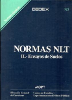 Portada de Normas NLT: II. Ensayos de suelos. N3. 6 normas