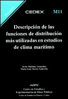 Portada de Descripción de las funciones de distribución más utilizadas en estudios de clima marítimo. M-11