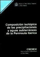 Portada de Composición isotópica de las precipitaciones y aguas subterráneas de la Península Ibérica. M-39