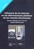 Portada de Influencia de los betunes en las deformaciones plásticas de las mezclas bituminosas. M-72
