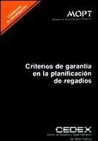 Portada de Criterios de garantía en la planificación de regadíos. C-34.