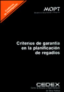 Portada de Criterios de garantía en la planificación de regadíos. C-34.