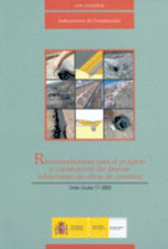Portada de Recomendaciones para el proyecto y construcción del drenaje subterráneo en obras de carretera: Orden Circular 17/2003.