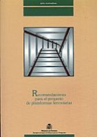 Portada de Recomendaciones para el proyecto de plataformas ferroviarias.