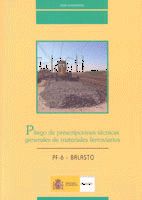 Portada de Pliego de Prescripciones Técnicas Generales de materiales ferroviarios. PF-6. Balasto
