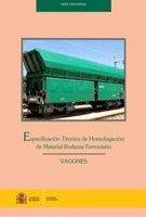 Portada de Especificación Técnica de Homologación de Material Rodante Ferroviario. VAGONES.
