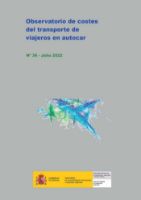 Portada de Observatorio de costes del transporte de viajeros en autocar. Nº 36, julio 2022