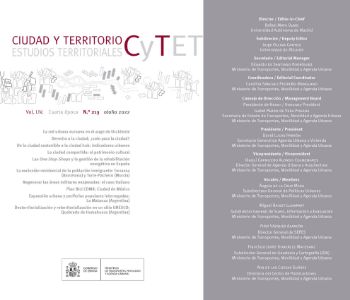 Portada de Revista Ciudad y Territorio, Estudios Territoriales. C y TET n.º 213, otoño 2022