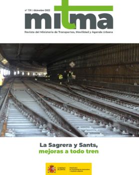 Portada de Revista del Ministerio de Transportes, Movilidad y Agenda Urbana. [Mitma], n.º 731, diciembre 2022