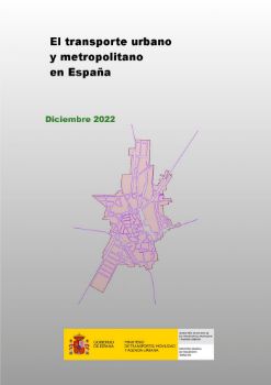 Portada de El transporte urbano y metropolitano en España. Diciembre 2022