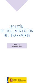 Portada de Boletín de documentación del transporte nº411, diciembre 2022 [MITMA]