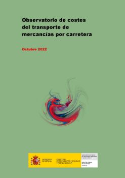 Portada de Observatorio de costes del transporte de mercancías por carretera.  Octubre 2022