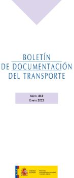 Portada de Boletín de documentación del transporte nº412, enero 2023 [MITMA]