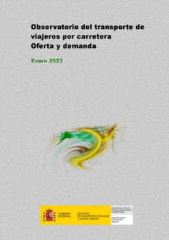 Portada de Observatorio del transporte de viajeros por carretera. Oferta y demanda, enero 2023