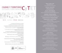 Portada de Revista Ciudad y Territorio, Estudios Territoriales. C y TET n.º 216, verano 2023