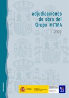 Portada de Adjudicaciones de obra del Grupo Mitma, año 2022