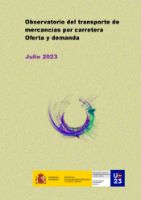 Portada de Observatorio del transporte de mercancías por carretera. Oferta y demanda, julio 2023