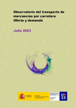 Portada de Observatorio del transporte de mercancías por carretera. Oferta y demanda, julio 2023