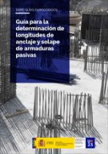 Portada de Guía para la determinación de longitudes de anclaje y solape de armaduras pasivas. Serie Guias Eurocódigos