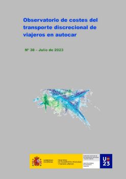 Portada de Observatorio de costes del transporte discrecional de viajeros en autocar. Nº 38, julio 2023