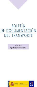 Portada de Boletín de documentación del transporte nº 419, agosto-septiembre 2023 [MITMA]