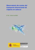 Portada de Observatorio de costes del transporte discrecional de viajeros en autocar. Nº 39, enero 2024