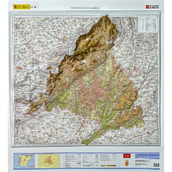 Portada de Mapa en relieve de la Comunidad de Madrid [3D]